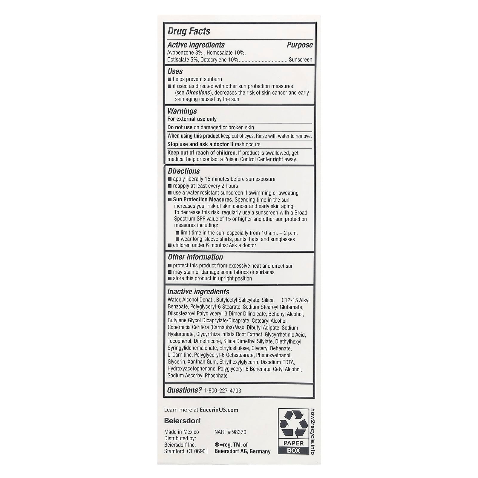   Age Defence, Lightweight Sunscreen Lotion For Face, SPF 50, 75 ml