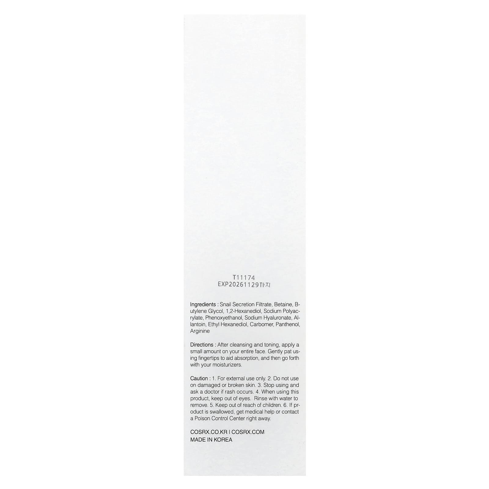 Advanced Snail 96 Mucin Power Essence, 100 ml (3.38 fl oz)
