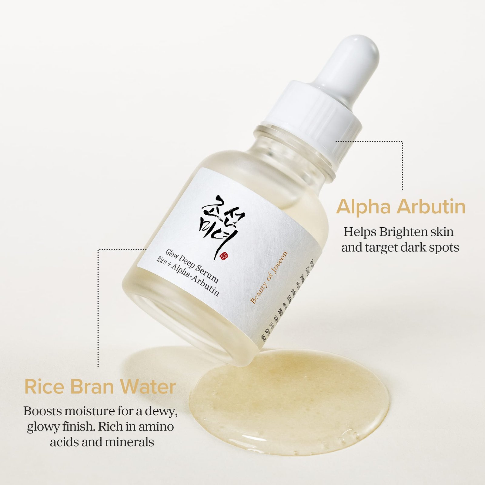 Grow Deep Serum, Rice + Alpha-Arbutin. 30 ml