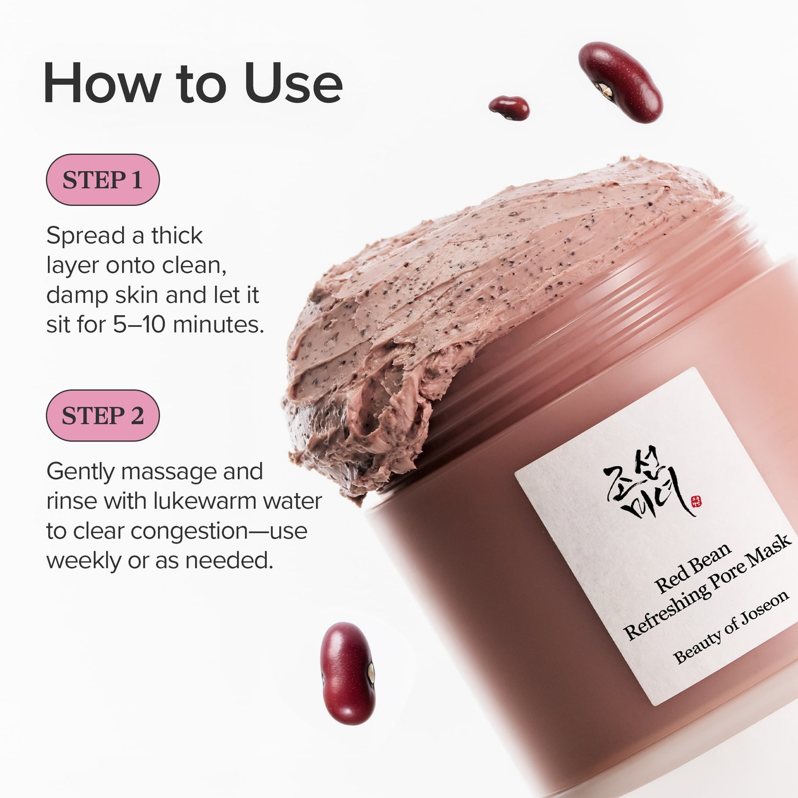 Red Bean Refreshing Pore Beauty Mask, 4.73 fl oz (140 ml)