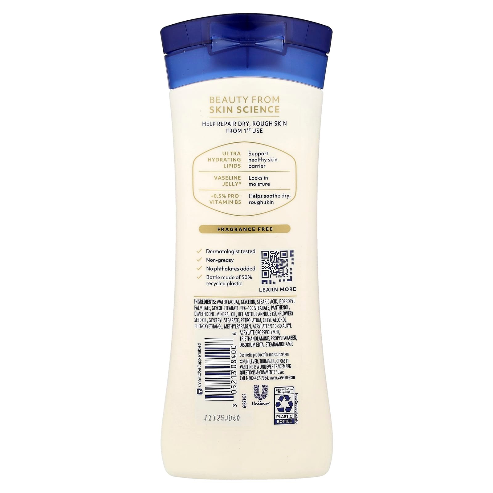 Vaseline, Advanced Repair Body Lotion, Fragrance-free, 10 fl oz (295 ml)