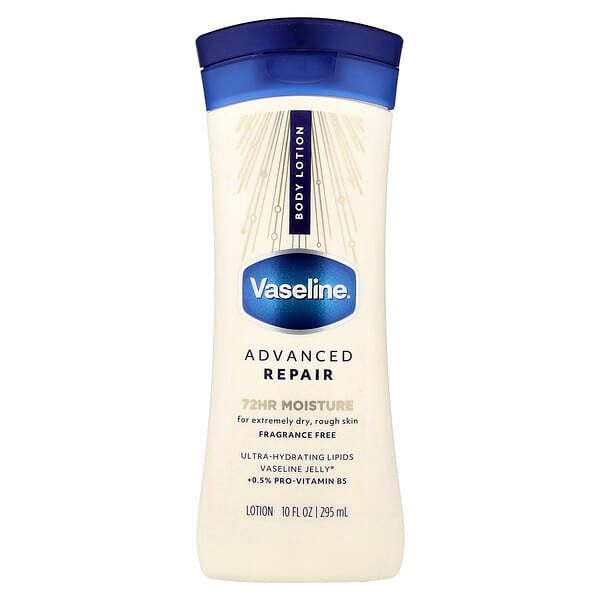 Vaseline, Advanced Repair Body Lotion, Fragrance-free, 10 fl oz (295 ml)