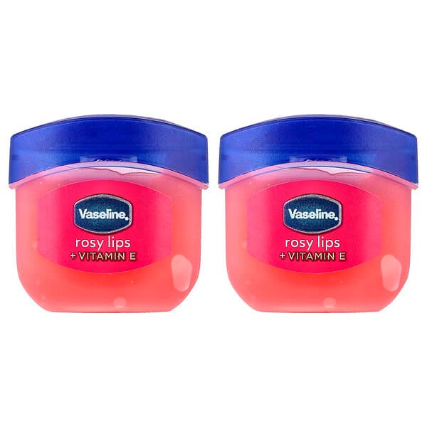 Vaseline, Lip Therapy® Jelly, Rosy Lips, 2 Pack, 0.25 oz (7 g) Each
