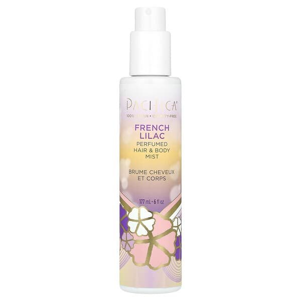 Pacifica, Perfumed Hair & Body Mist, French Lilac, 6 fl oz (177 ml)