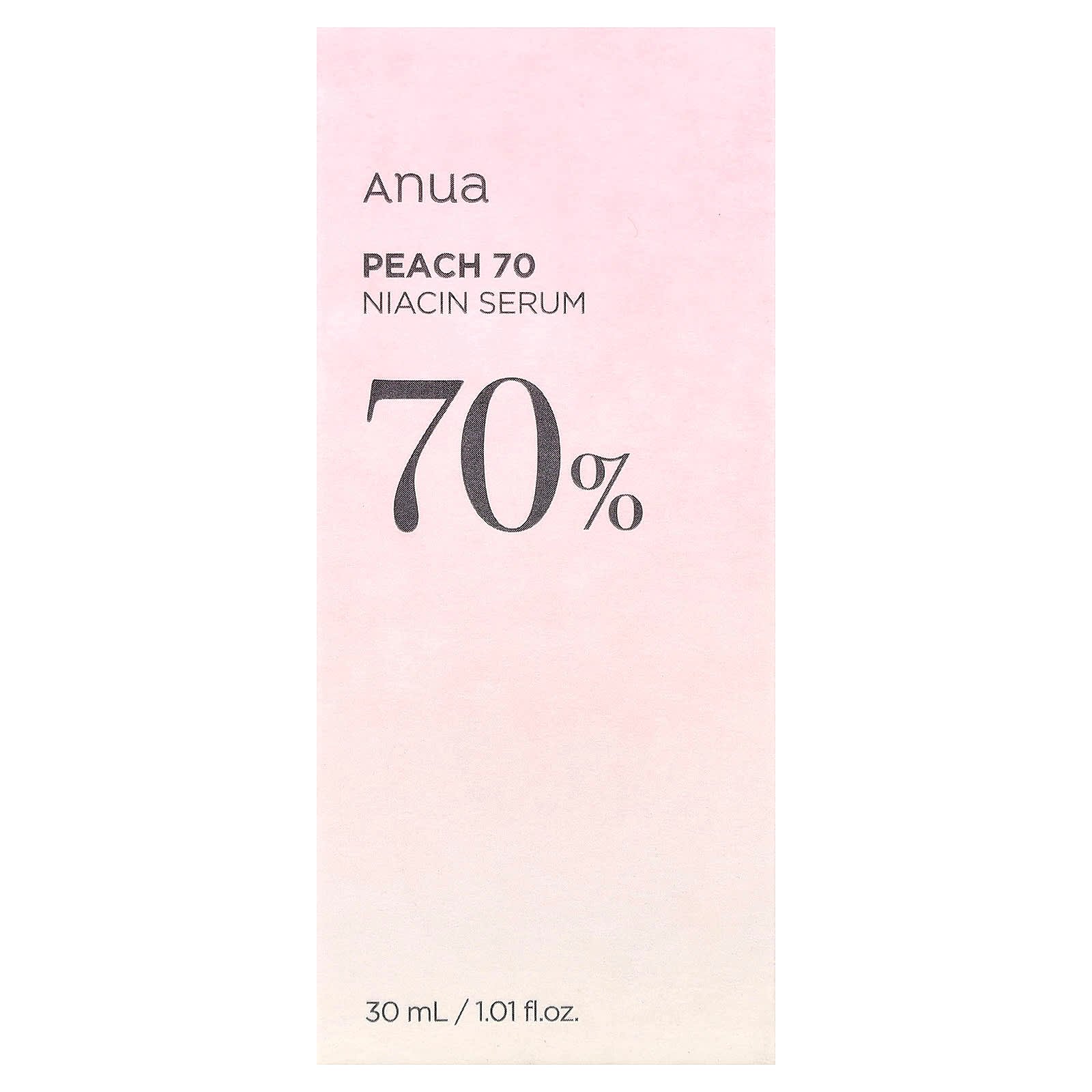 Anua, Peach 70 Niacin Serum, 1.01 fl oz (30 ml)