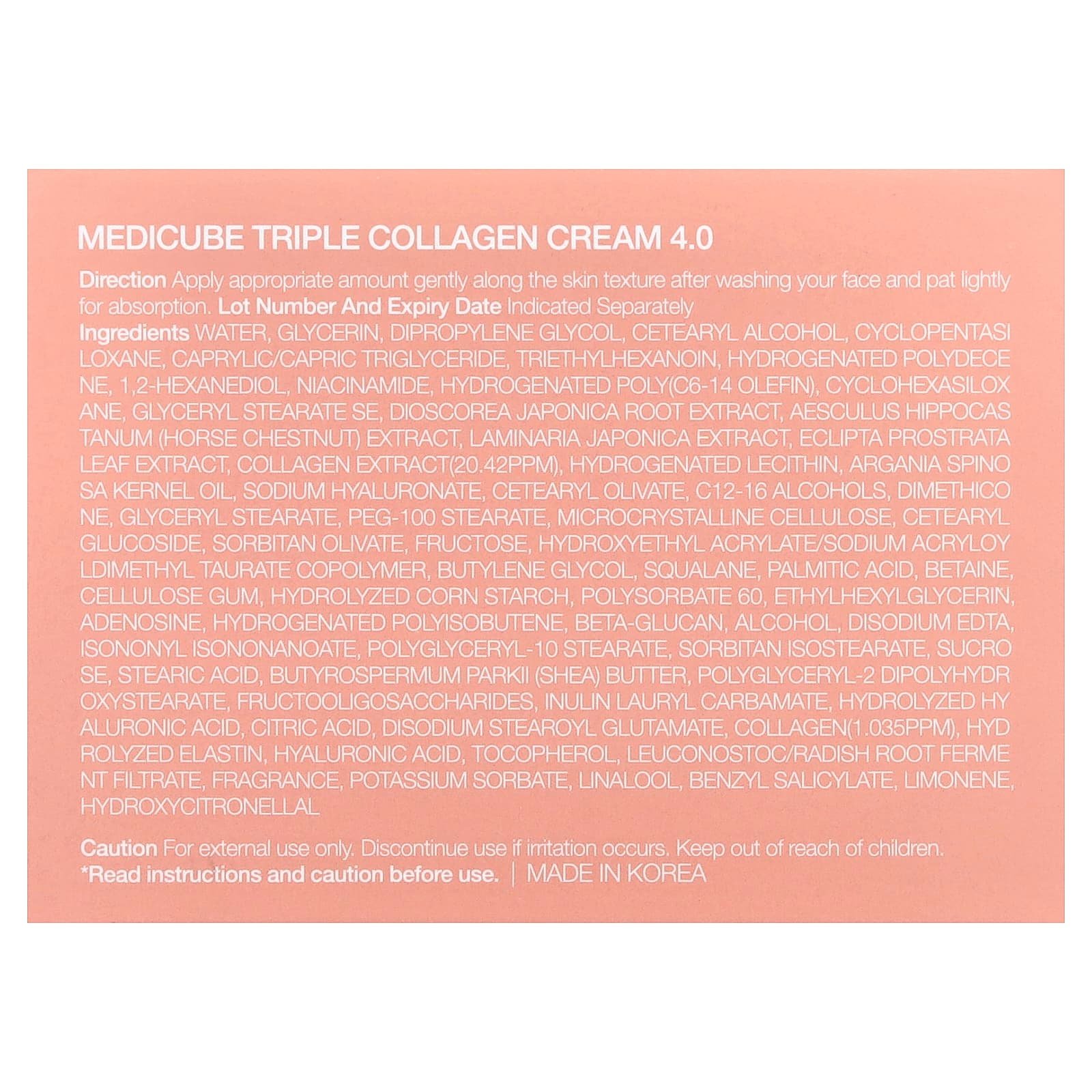 Medicube, Triple Collagen Cream, 1.69 fl oz (50 ml)