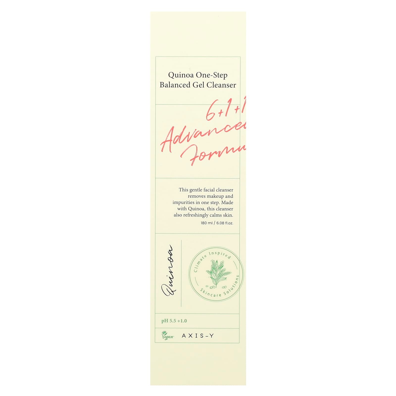 Axis-Y, Quinoa One-Step Balanced Gel Cleanser, 6.08 fl oz (180 ml)