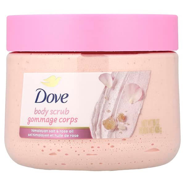 Dove, Body Scrub, Himalayan Salt & Rose Oil, 15 oz (425 g)