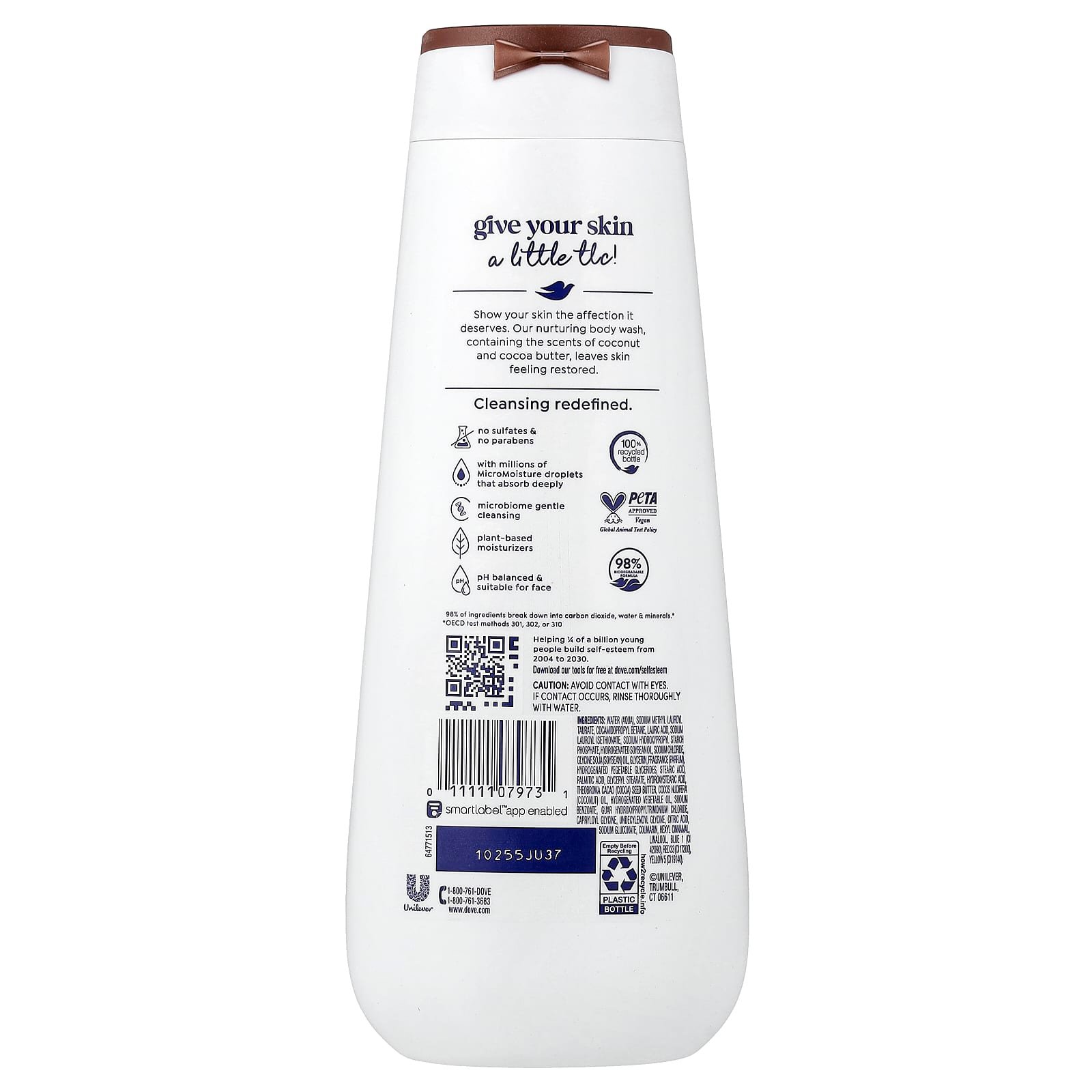 Dove, Restore Body Wash, Coconut + Cocoa Butter, 20 fl oz (591 ml)