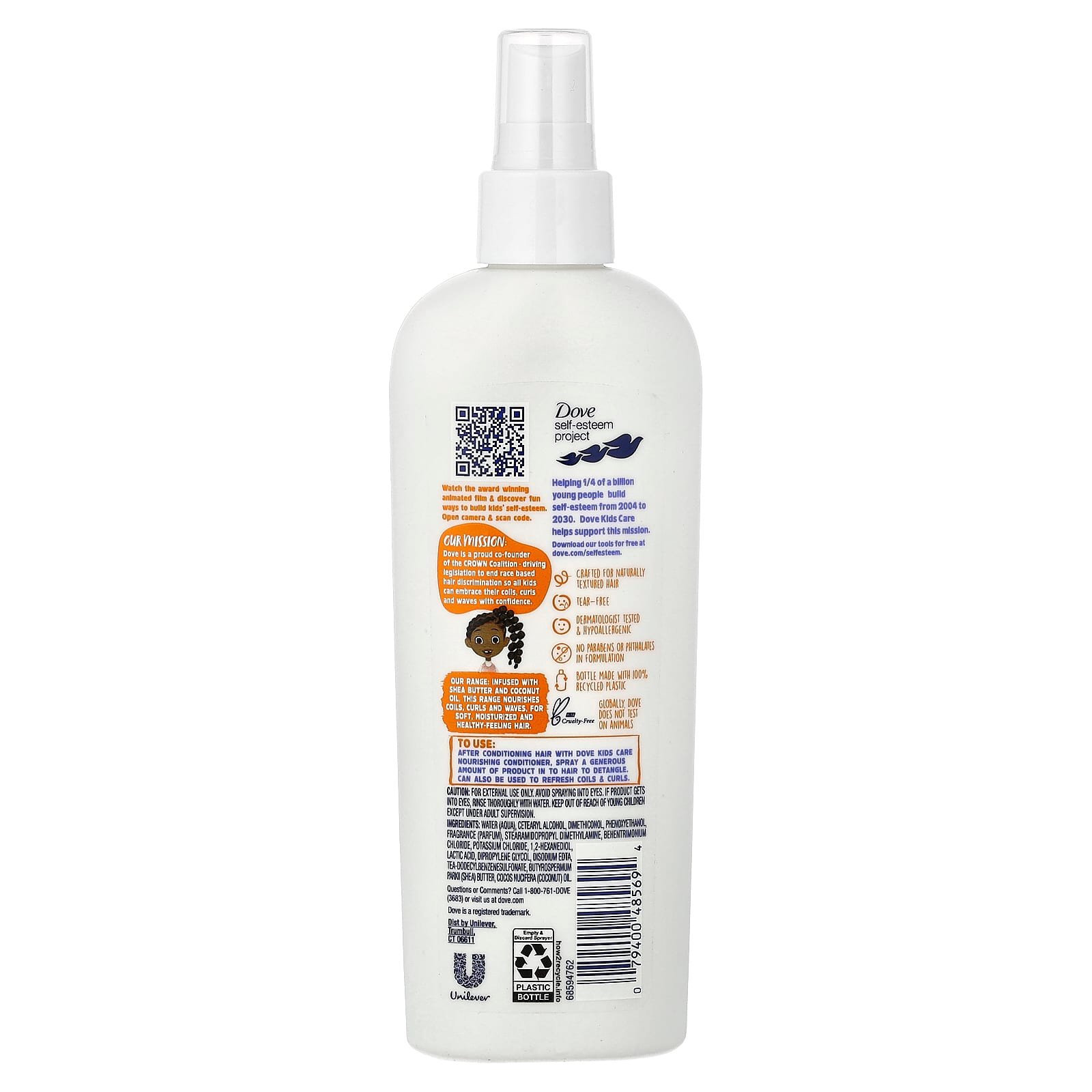 Dove, 2 in 1 Detangler & Refresher Spray, 8 fl oz (236 ml)