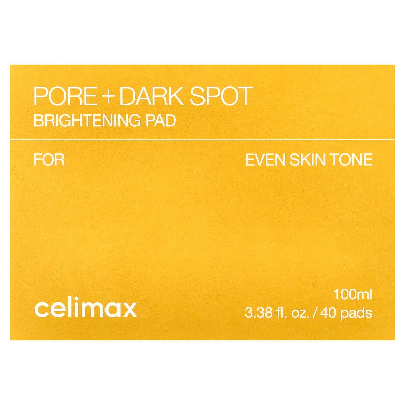Celimax, Pore + Dark Spot Brightening Pad, 40 Pads, 3.38 fl oz (100 ml)