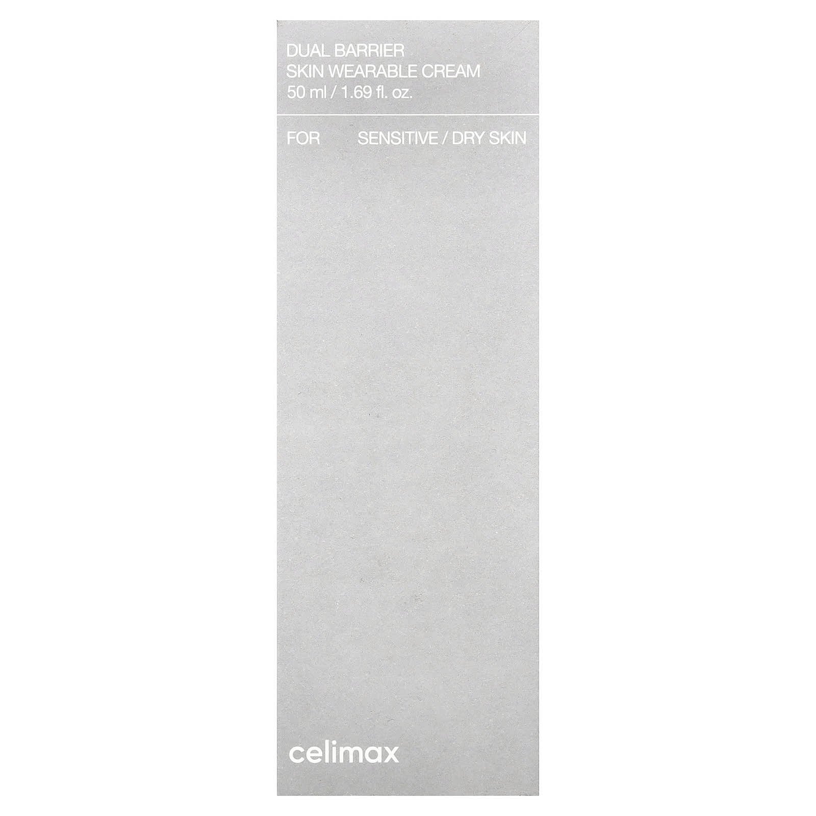 Celimax, Dual Barrier Skin Wearable Cream, For Sensitive/Dry Skin, 1.69 fl oz (50 ml)