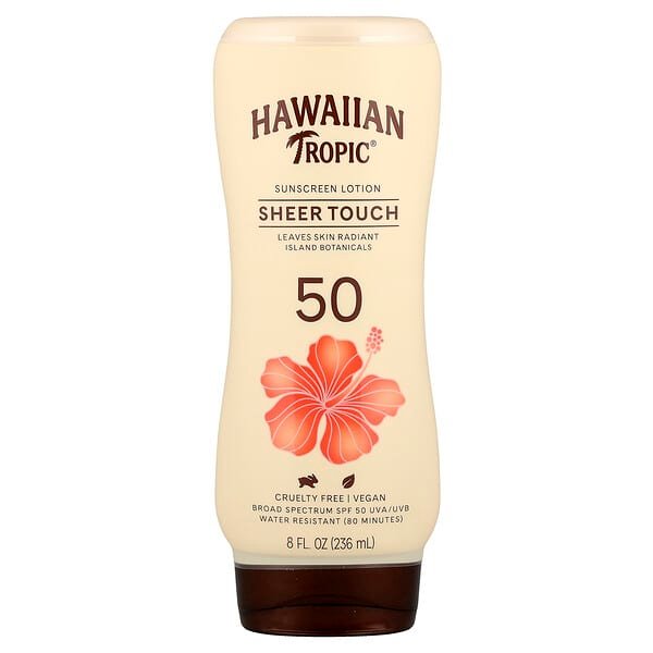 Hawaiian Tropic, Sheer Touch, Sunscreen Lotion, SPF 50, 8 fl oz (236 ml)