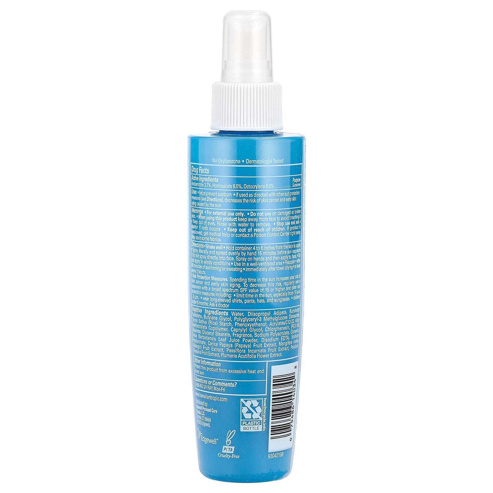 Hawaiian Tropic, Weightless Hydration, Water Sunscreen Mist, SPF 30, 5.2 fl oz (153 ml)