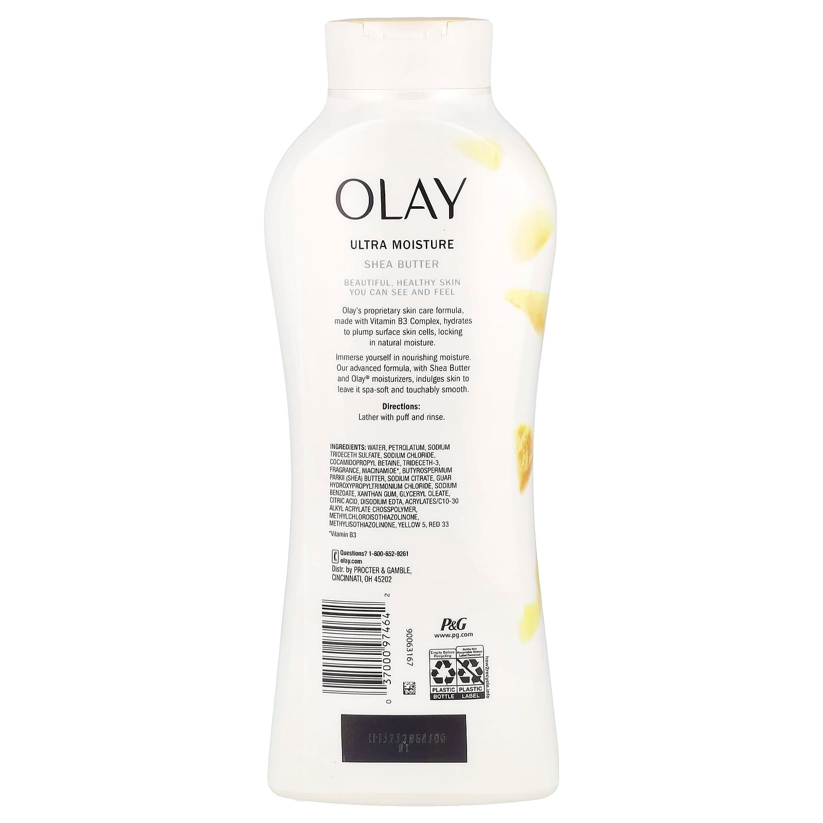 Olay, Ultra Moisture Shea Butter Body Wash, 22 fl oz (650 ml)