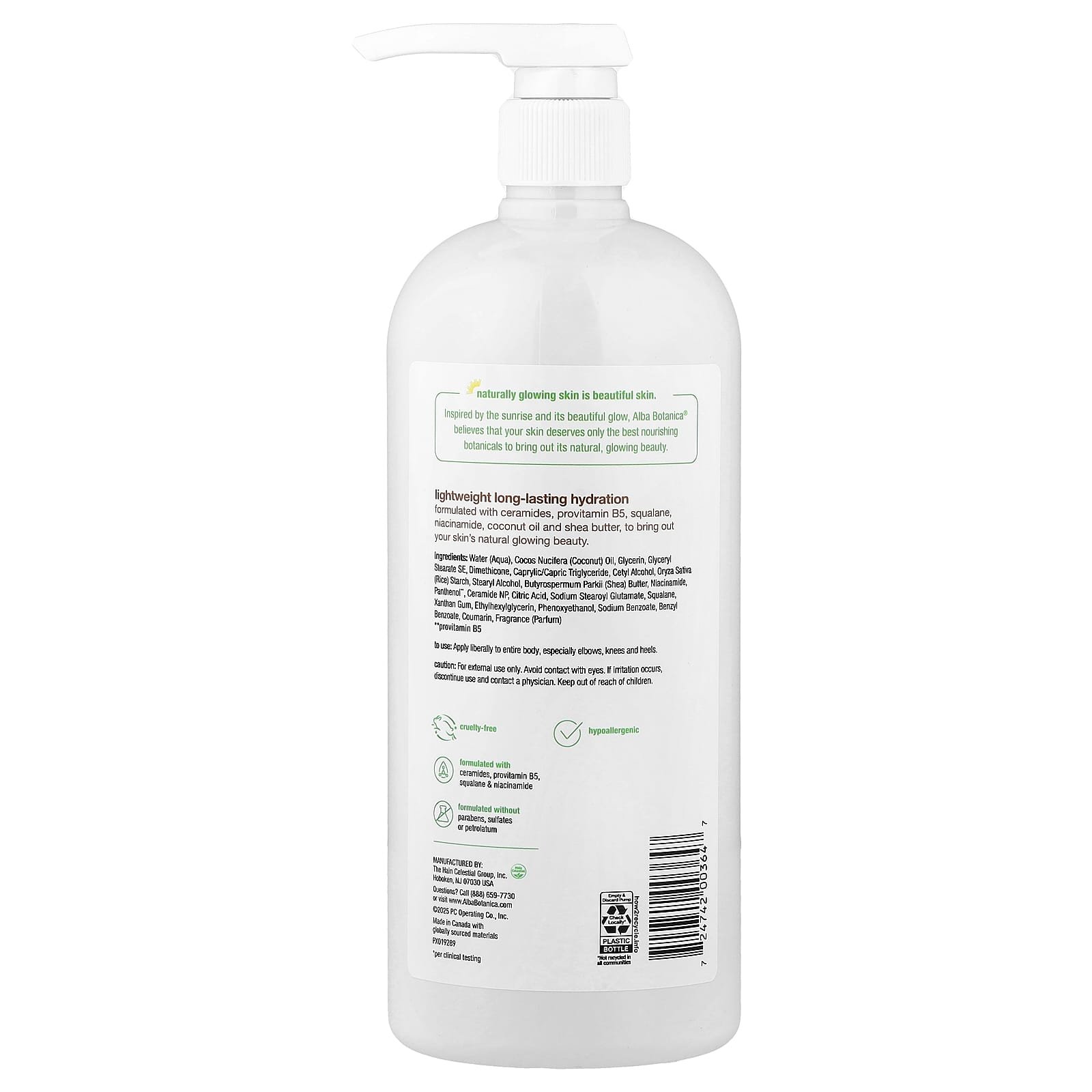Alba Botanica, Daily Moisturising Lotion, Normal to Dry Skin, Coconut, 946 ml (32 fl oz)