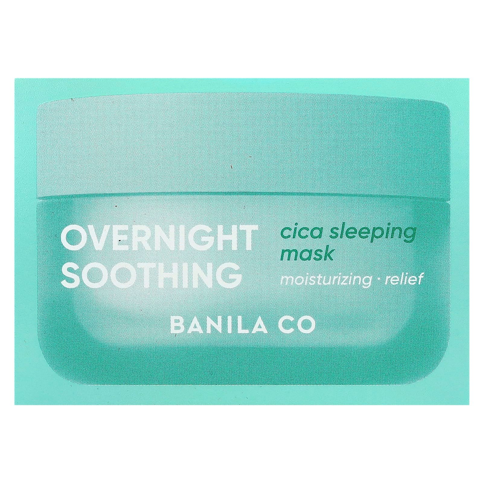 Banila Co, Overnight Soothing Cica Sleeping Beauty Mask, 3.38 fl oz (100 ml)