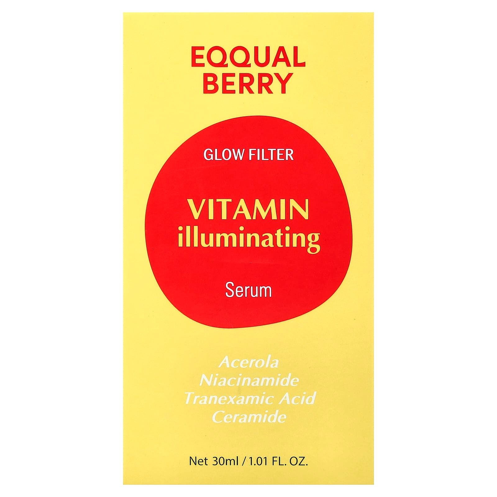 EQQUALBERRY, Glow Filter, Vitamin Illuminating Serum, 30 ml (1.01 fl oz)