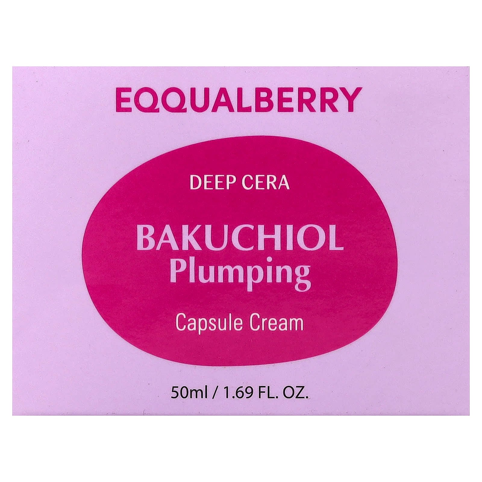 EQQUALBERRY, Deep Cera, Bakuchiol Plumping Capsule Cream, 50 ml (1.69 fl oz)