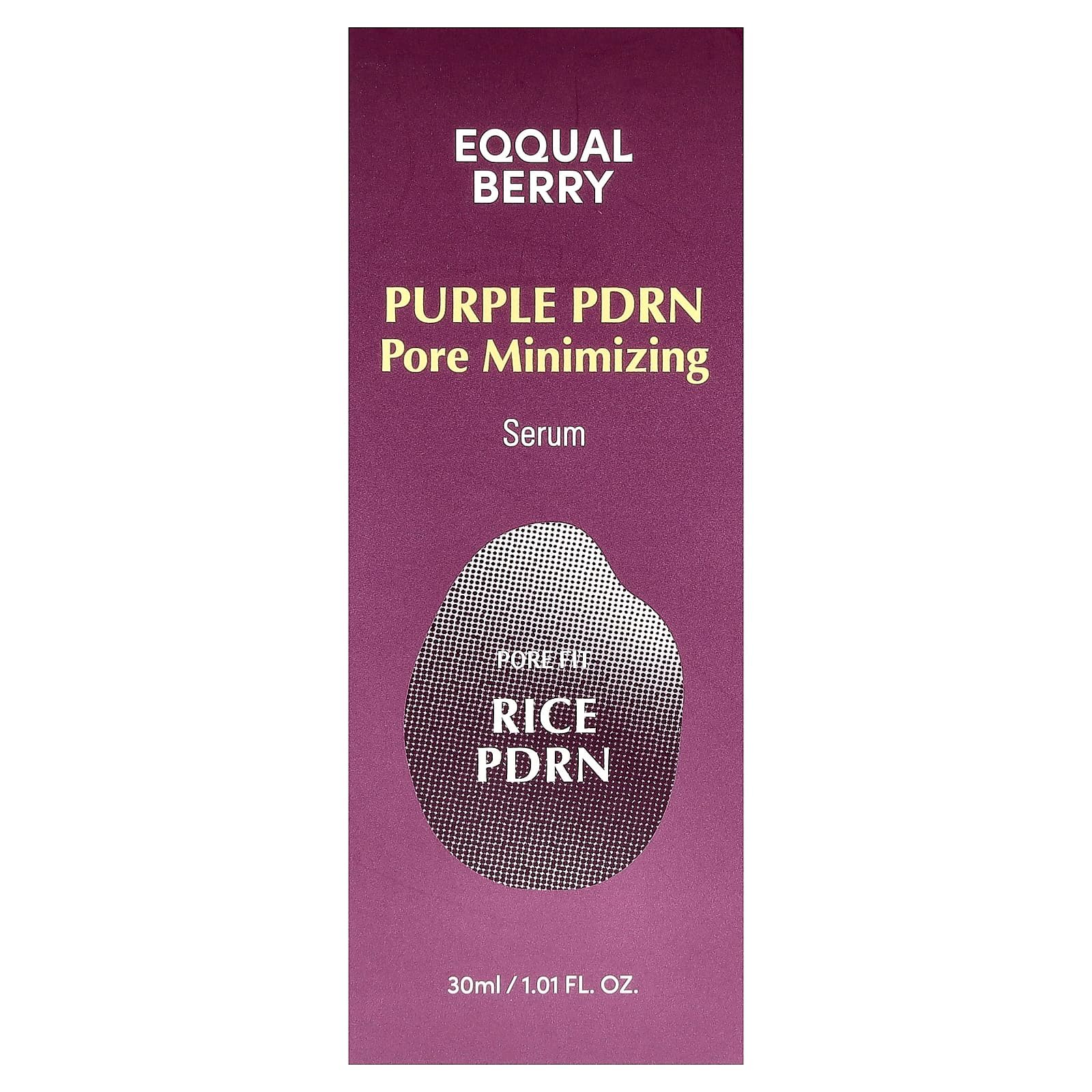 EQQUALBERRY, Purple PDRN Pore Minimizing Serum , 1.01 fl oz (30 ml)