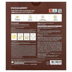 EQQUALBERRY, Collagen Glow Up Hydrogel Beauty Mask , 4 Masks, 1.01 oz (30 g) Each
