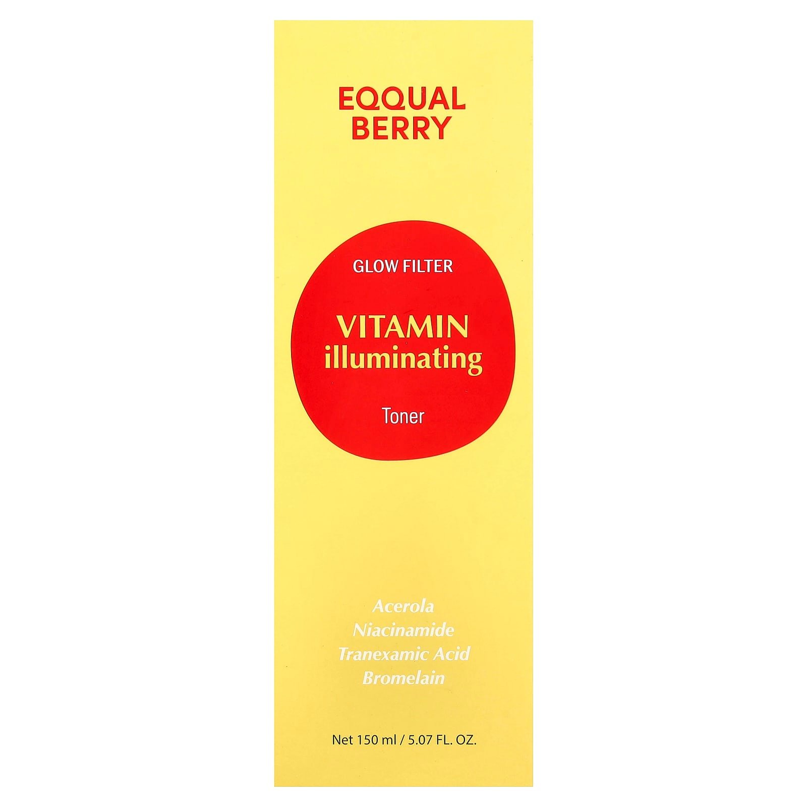 EQQUALBERRY, Glow Filter, Vitamin Illuminating Toner, 150 ml (5.07 fl oz)