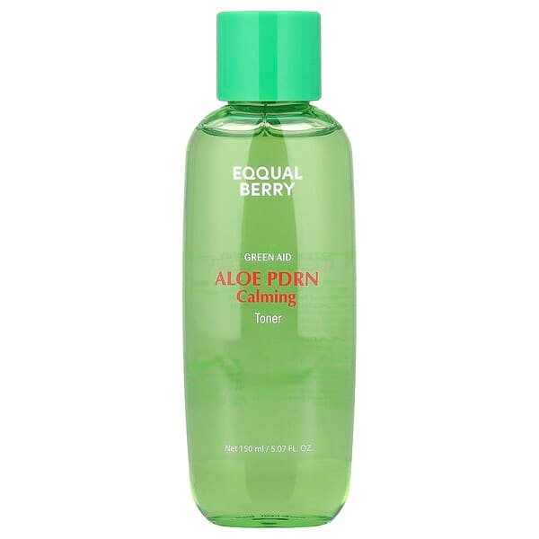 EQQUALBERRY, Green Aid, Aloe PDRN Calming Toner, 5.07 fl oz (150 ml)