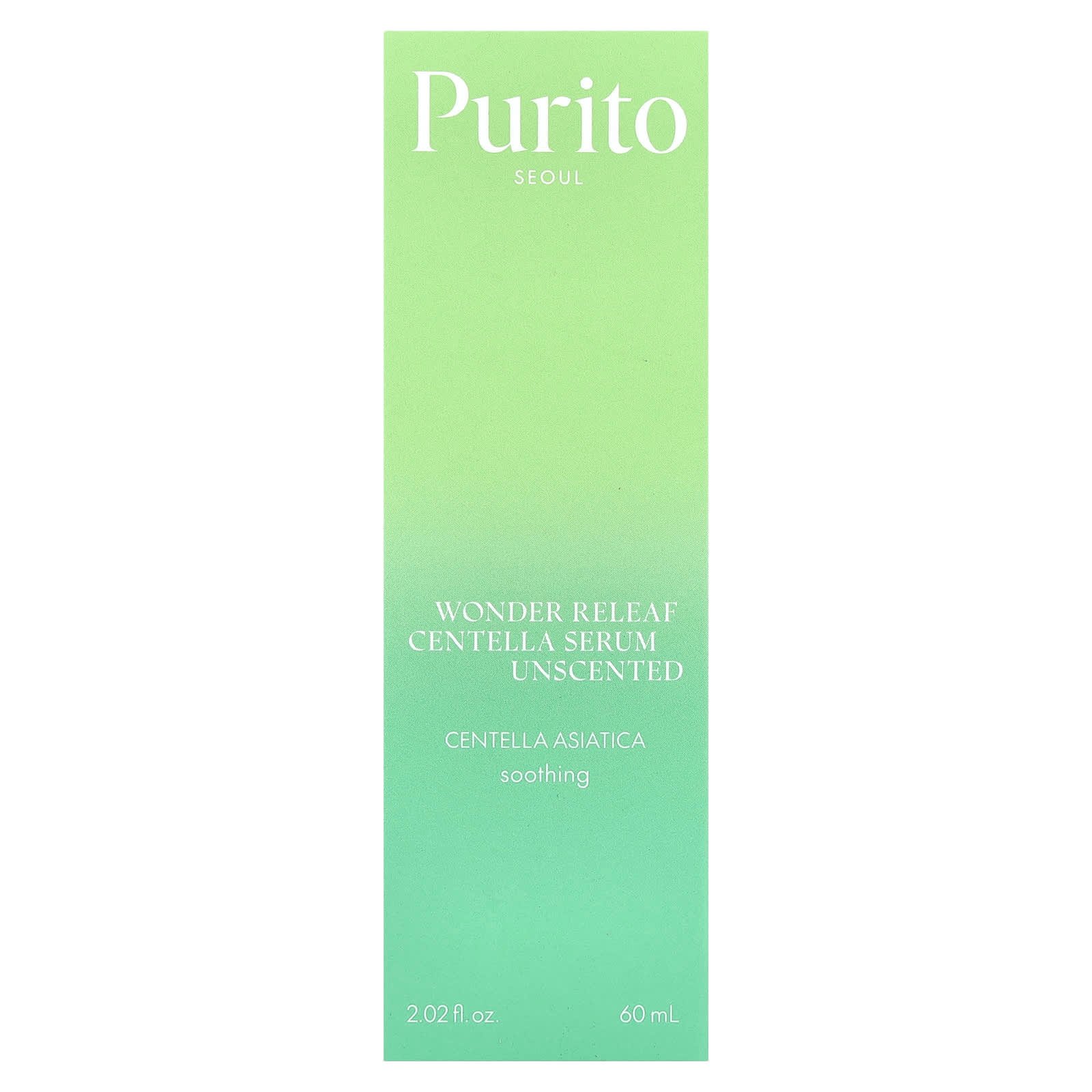Purito, Wonder Releaf Centella Serum, Unscented, 2.02 fl oz (60 ml)