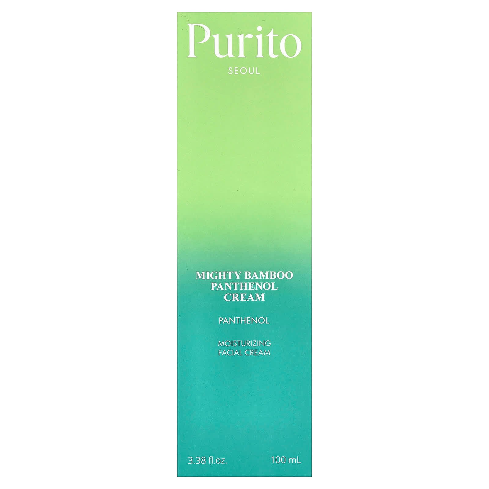 Purito, Mighty Bamboo Panthenol Cream, 100 ml (3.38 fl oz)