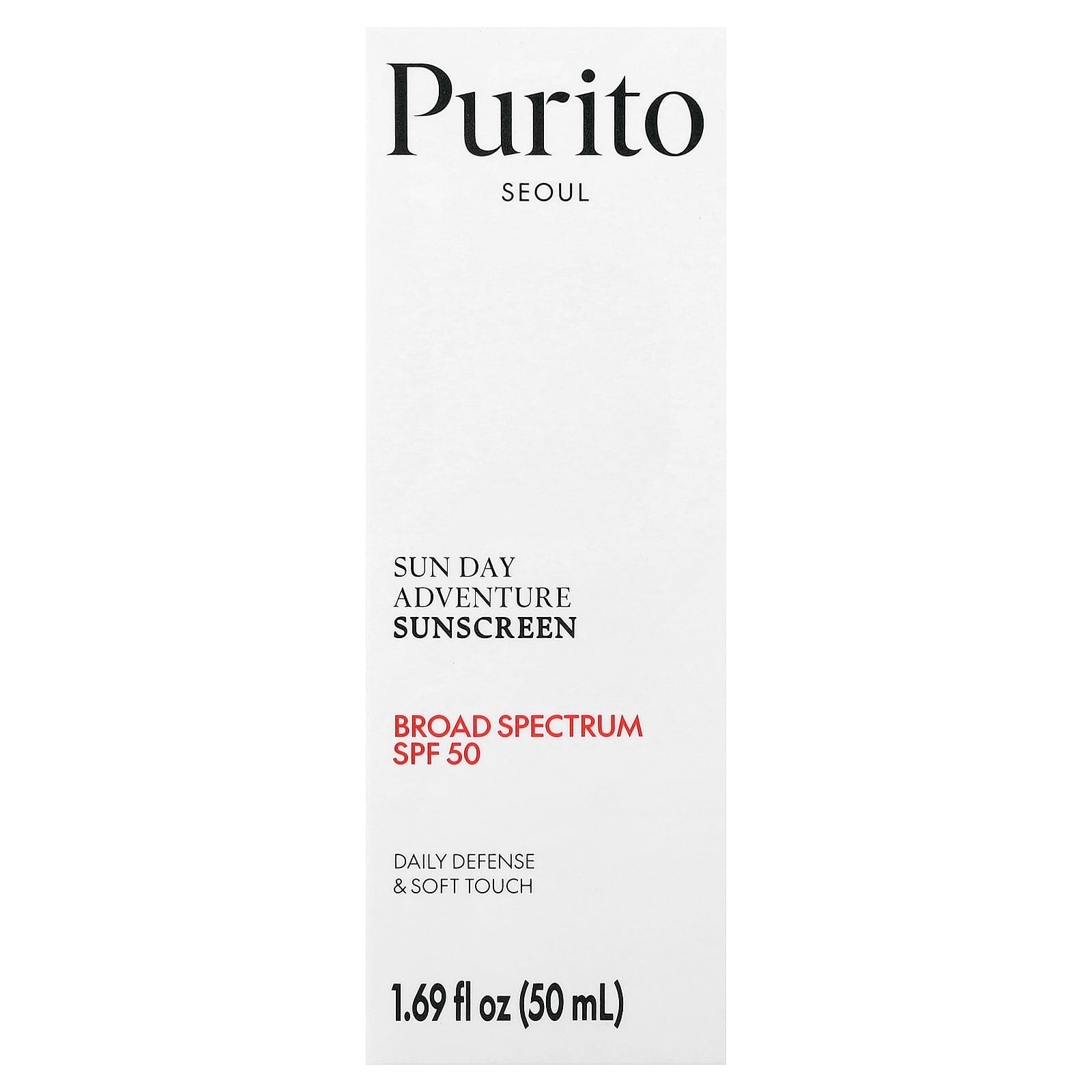 Purito, Sun Day Adventure Sun Cream, SPF 50, 50 ml (1.69 fl oz)