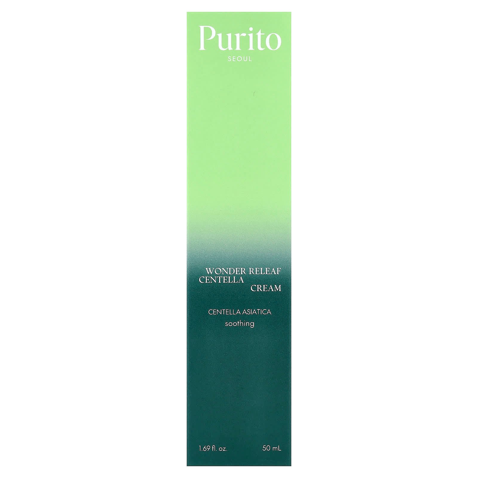 Purito, Wonder Releaf Centella Cream, 1.69 fl oz (50 ml)