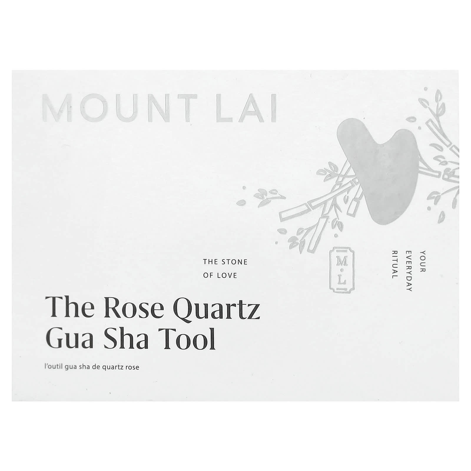 Mount Lai, The Rose Quartz Gua Sha Tool, 1 Tool